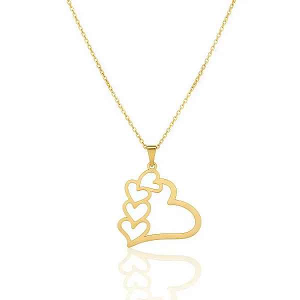 Μενταγιόν καρδιές ατσάλι